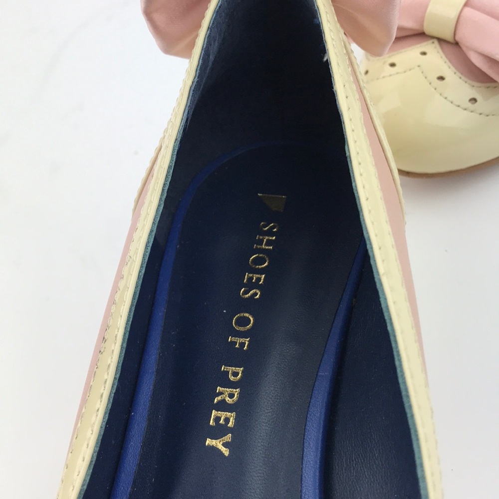 Shoes of Prey Cream and Pink Flats - Picture 7 of 7